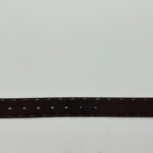 VICTOR VICTORIA Suede Leather Belt Italy 32" - 38" Waist Vintage Genuine… - Picture 12 of 13